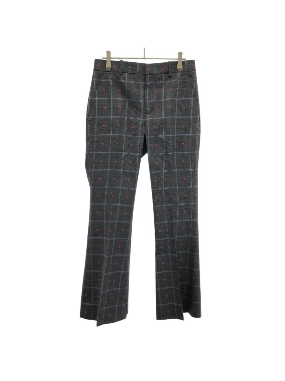 Gucci Heart Check Trousers Pants Gray 40
